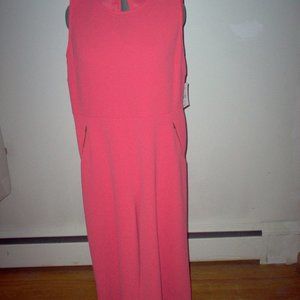 FTF LIGHT ORANGE GAUCHO JUMPER WITH POCKETS, SZ 1